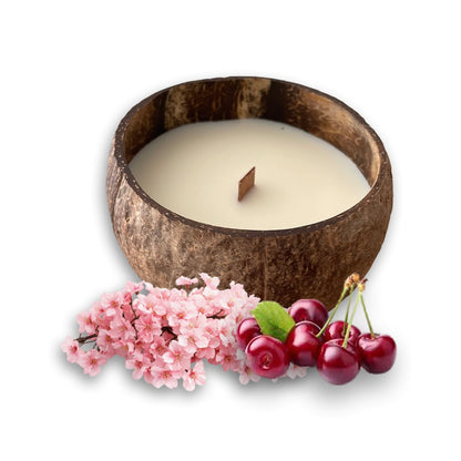 kokosnoot geurkaars xl - kersen(bloesem)