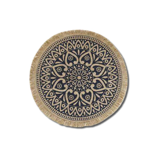 Boho jute placemat design 1