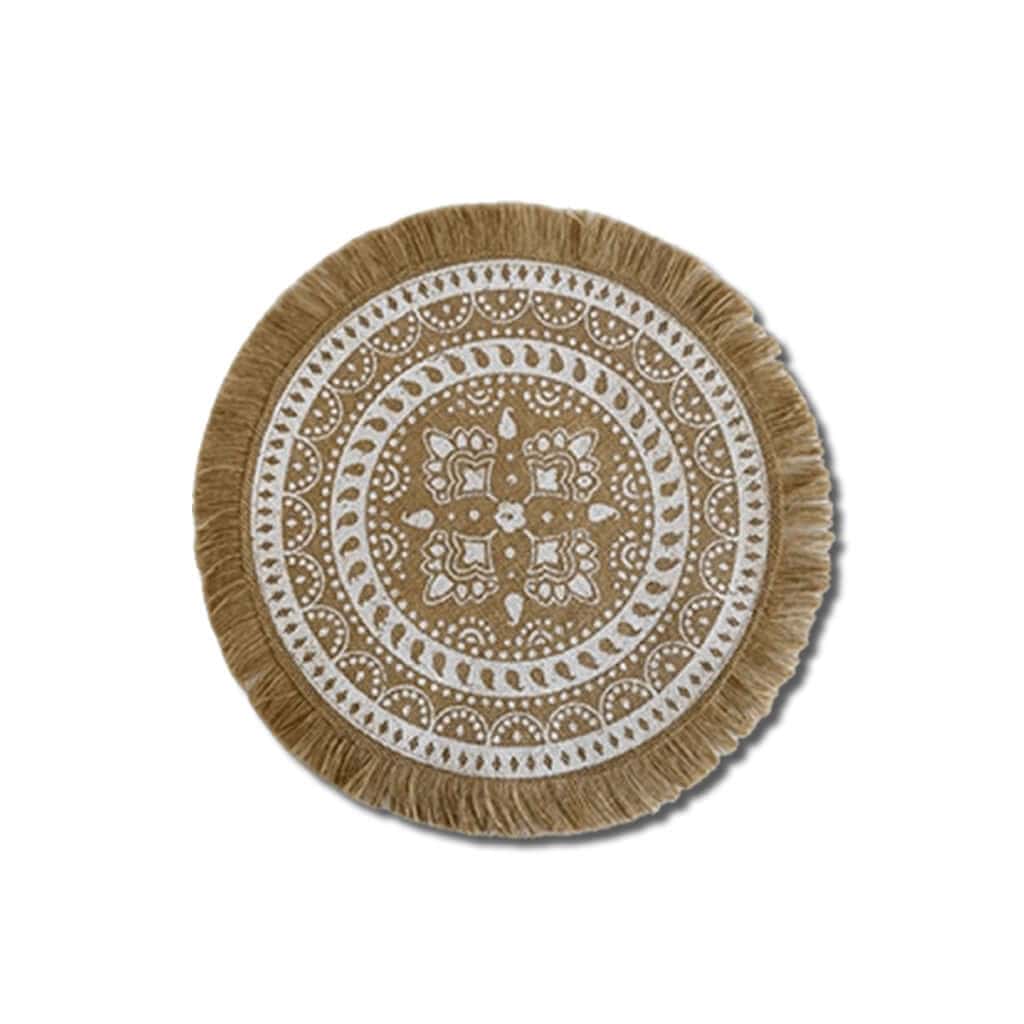Boho jute placemat design 2