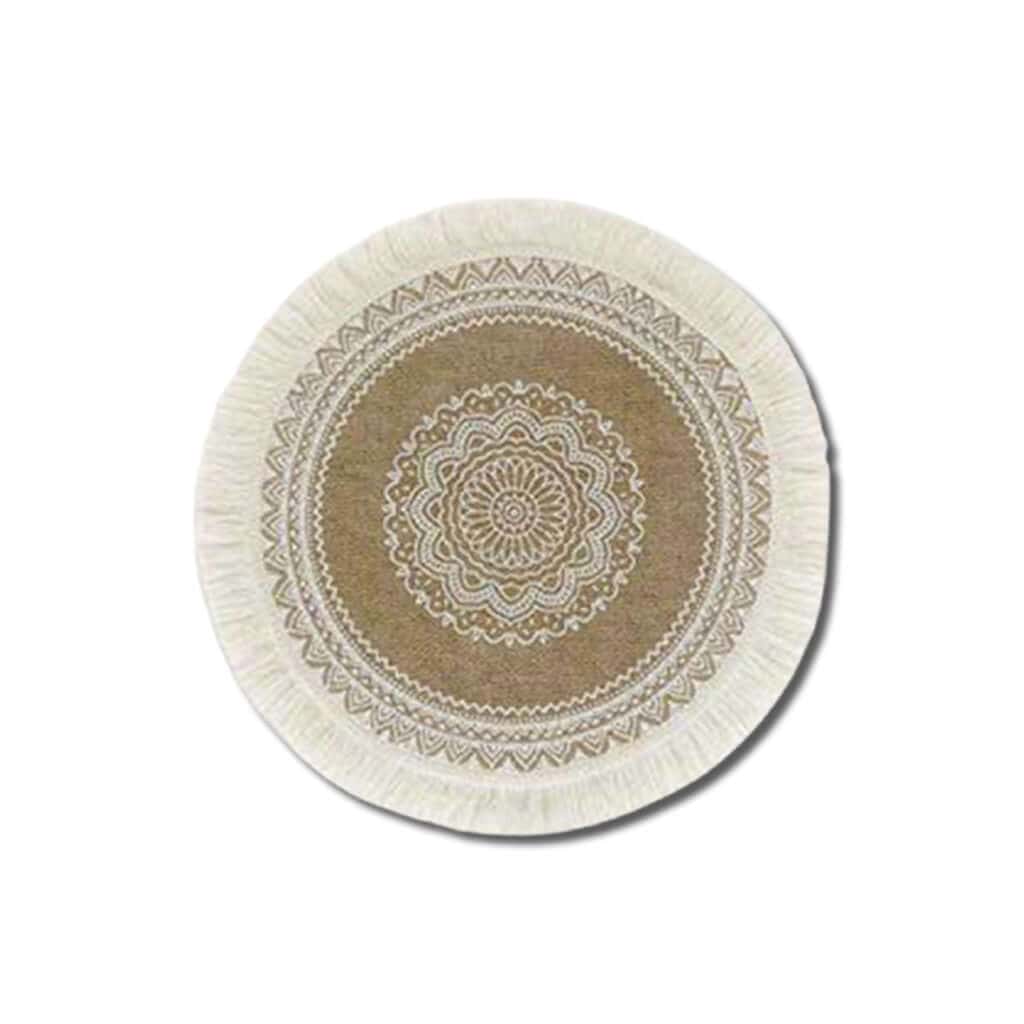 Boho jute placemat design 3