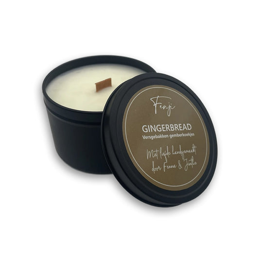 handgemaakte geurkaars - gingerbread 1