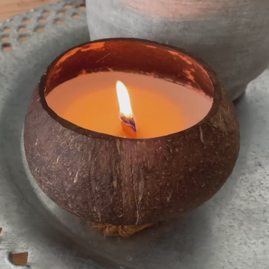 Kokosnoot geurkaars XL film