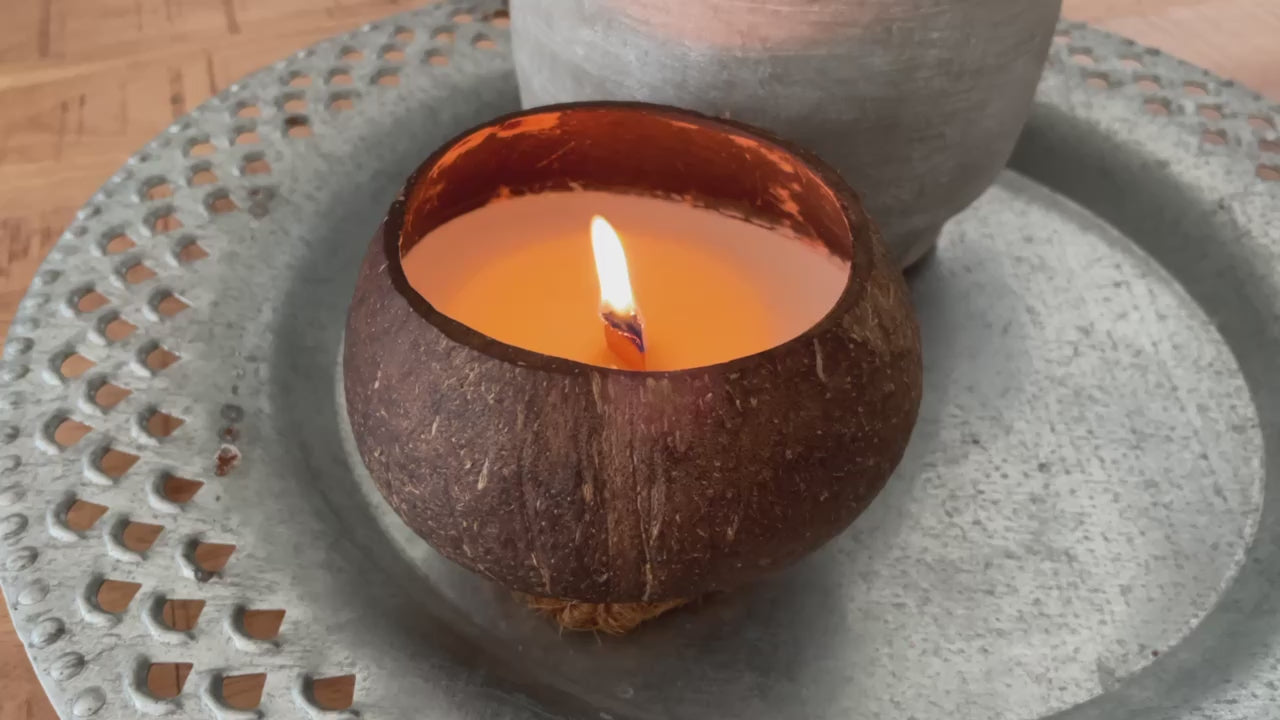 Kokosnoot geurkaars XL film